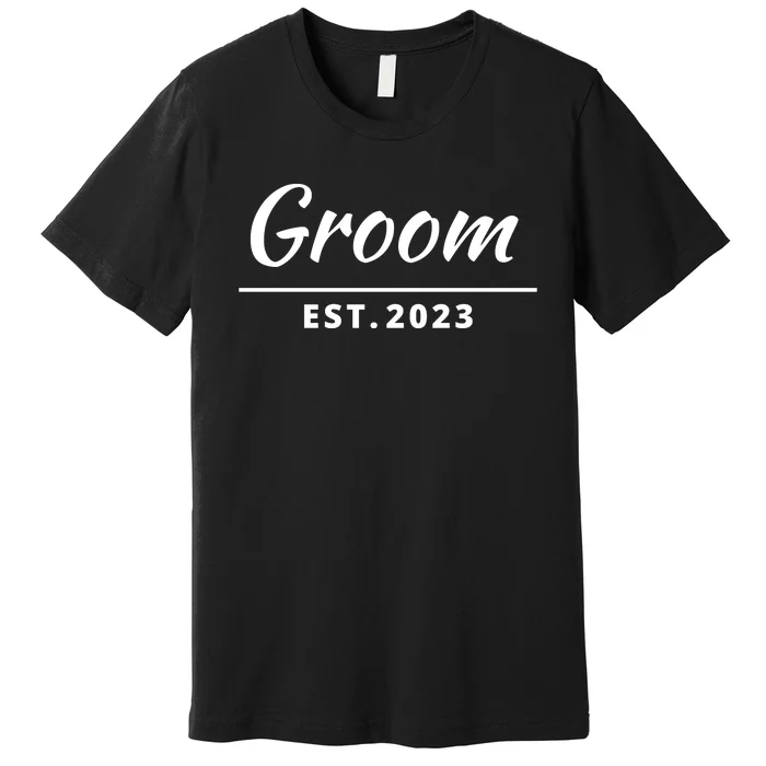 Funny Groom, Just Married Couples Set Tee, Groom Tee Premium T-Shirt