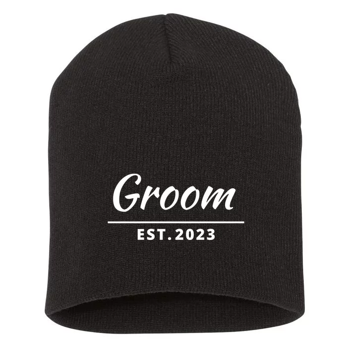 Funny Groom, Just Married Couples Set Tee, Groom Tee Short Acrylic Beanie