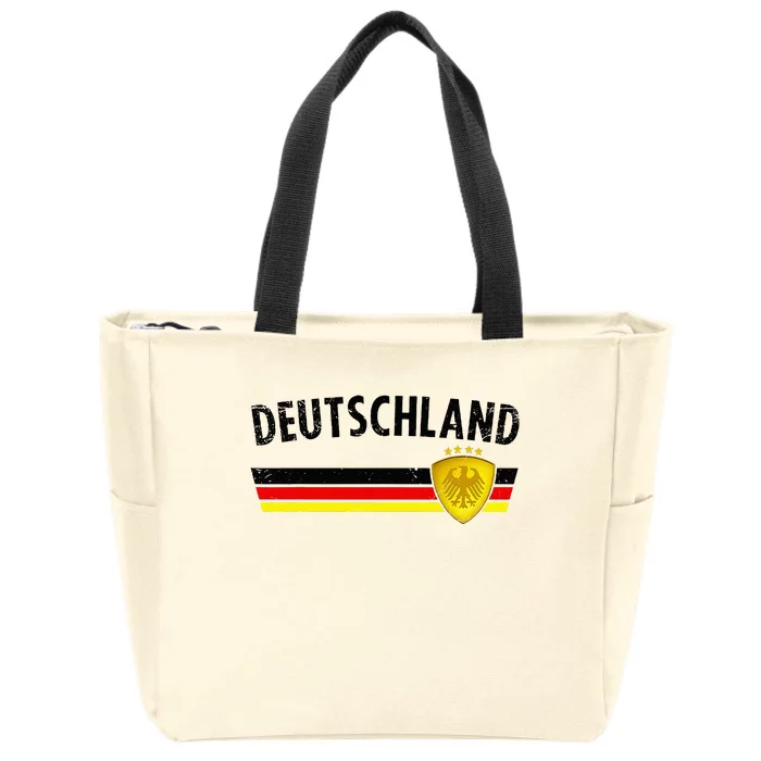 Football Germany Jersey 2024 European Championship Zip Tote Bag