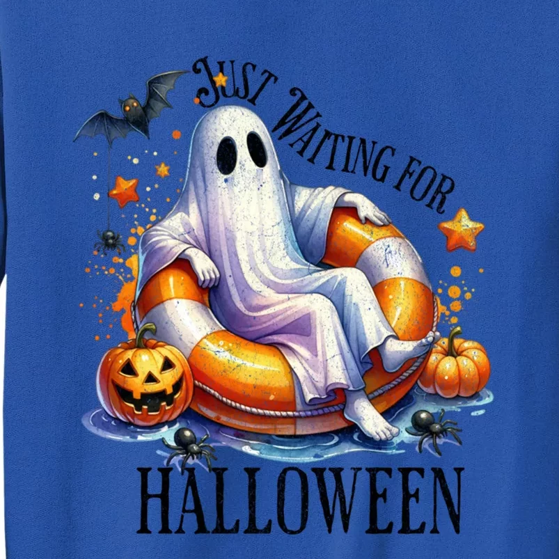 Funny Ghost Just Waiting For Halloween Gift Sweatshirt