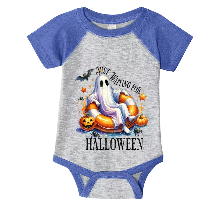 Funny Ghost Just Waiting For Halloween Gift Infant Baby Jersey Bodysuit