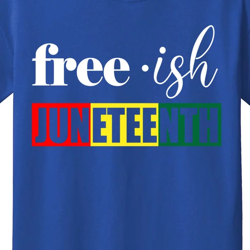 Freemeaningful Giftish Juneteenth Black History American June 19th 1965 Gift Kids T-Shirt