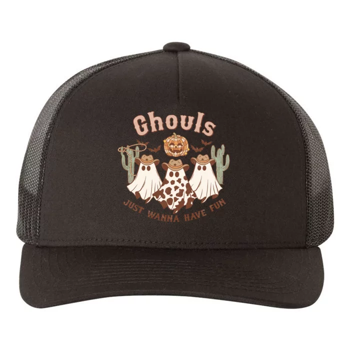 Funny Ghouls Just Wanna Have Fun Halloween Spooky Season Gift Yupoong Adult 5-Panel Trucker Hat