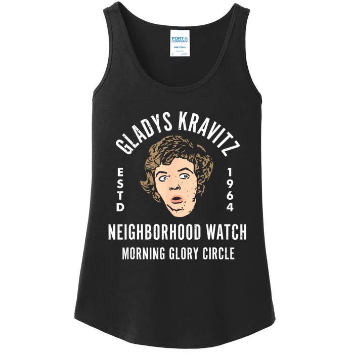 Funny Gladys Kravitz Neighborhood Watch Unisex Ladies Essential Tank