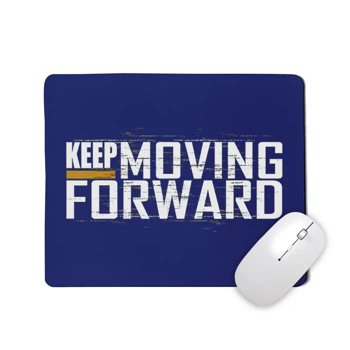 Fitness Gym Keep Moving Forward (Art In Front And Back) Mousepad