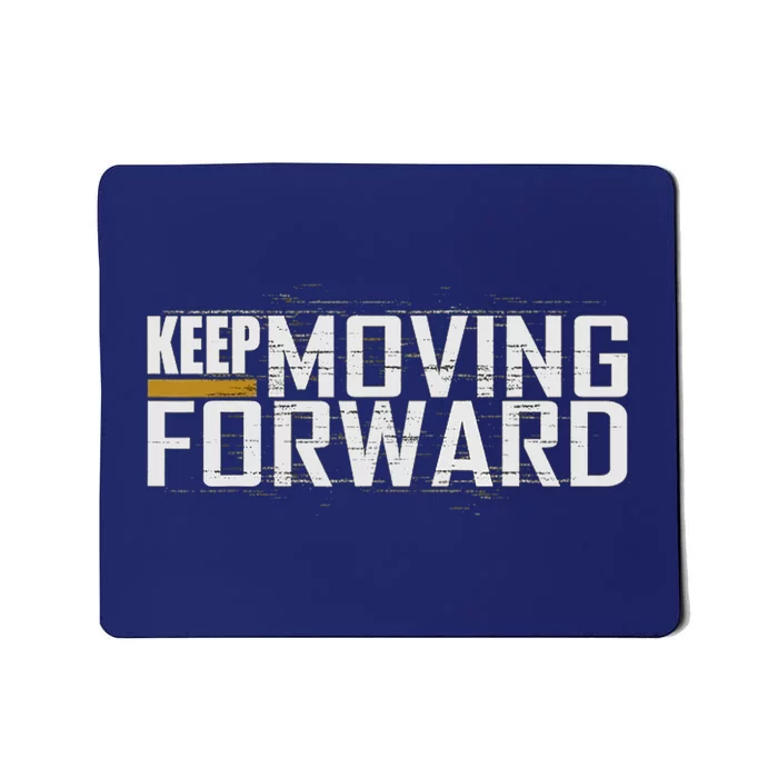 Fitness Gym Keep Moving Forward (Art In Front And Back) Mousepad