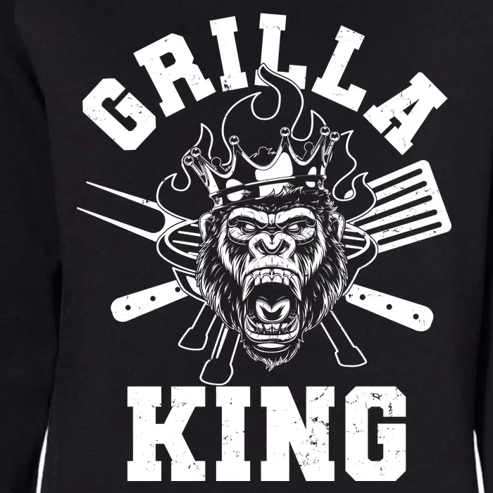 Funny Grilla King Gorilla King Of The Grill Womens California Wash Sweatshirt