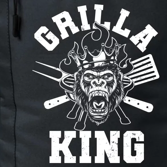 Funny Grilla King Gorilla King Of The Grill Daily Commute Backpack