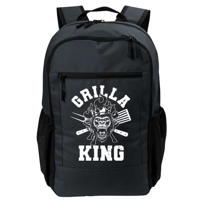 Funny Grilla King Gorilla King Of The Grill Daily Commute Backpack