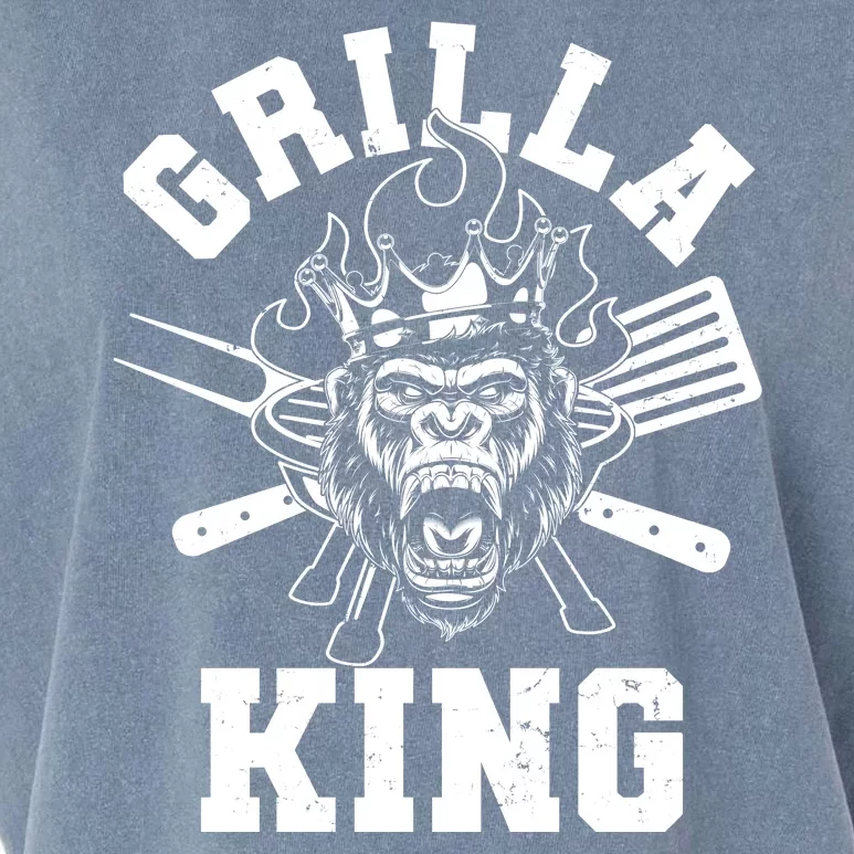 Funny Grilla King Gorilla King Of The Grill Garment-Dyed Women's Muscle Tee