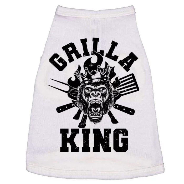 Funny Grilla King Gorilla King Of The Grill Doggie Tank