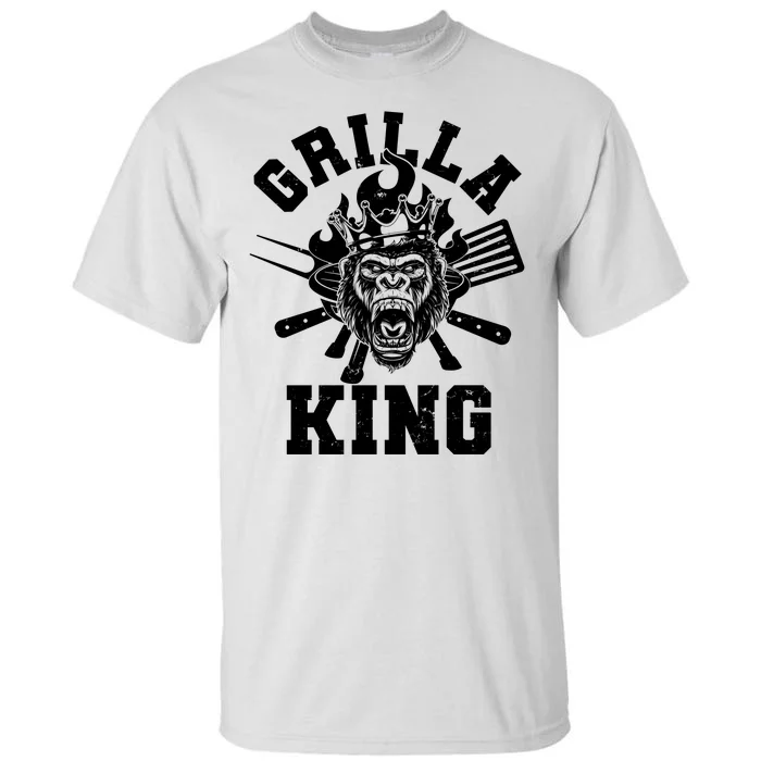 Funny Grilla King Gorilla King Of The Grill Tall T-Shirt