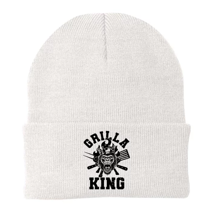 Funny Grilla King Gorilla King Of The Grill Knit Cap Winter Beanie