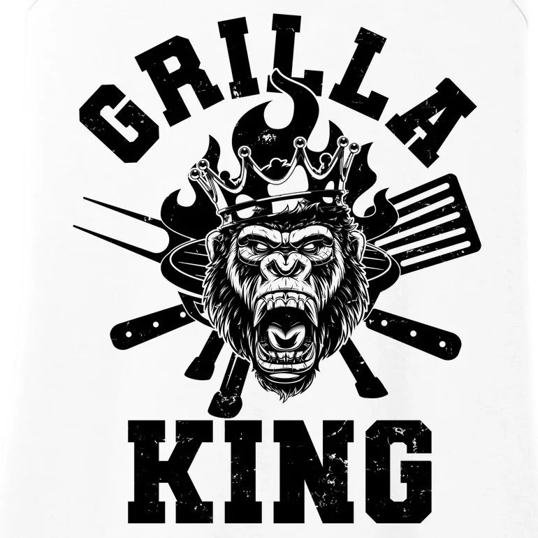 Funny Grilla King Gorilla King Of The Grill Ladies Essential Tank