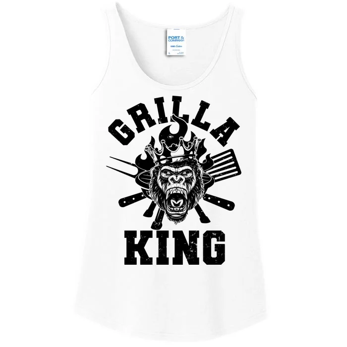 Funny Grilla King Gorilla King Of The Grill Ladies Essential Tank