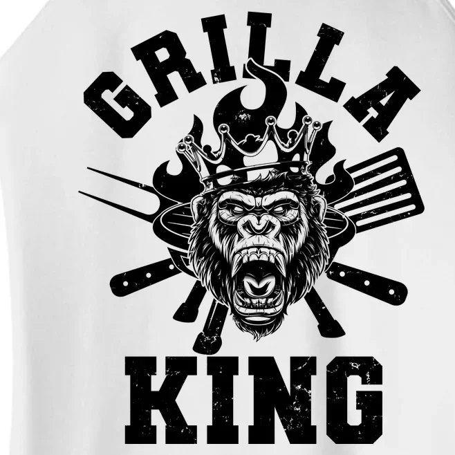 Funny Grilla King Gorilla King Of The Grill Women’s Perfect Tri Rocker Tank