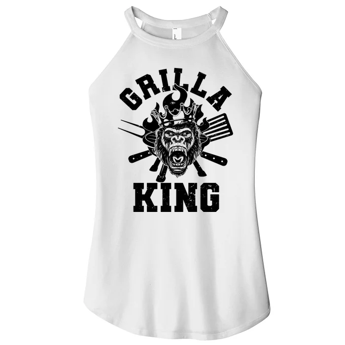 Funny Grilla King Gorilla King Of The Grill Women’s Perfect Tri Rocker Tank