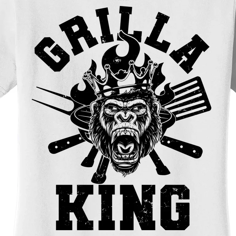 Funny Grilla King Gorilla King Of The Grill Women's T-Shirt