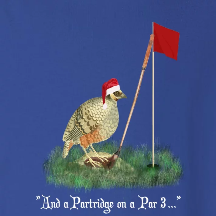 Funny Golf Lovers Partridge On A Par 3 Christmas Song Parody Gift Toddler Long Sleeve Shirt