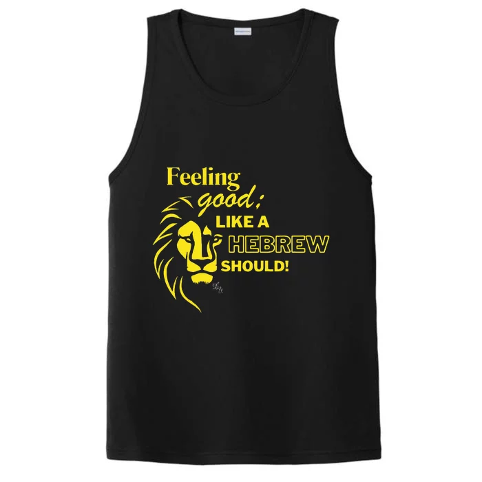 Feeling Good Like A Hebrew Should Lion Yeshua Performance Tank