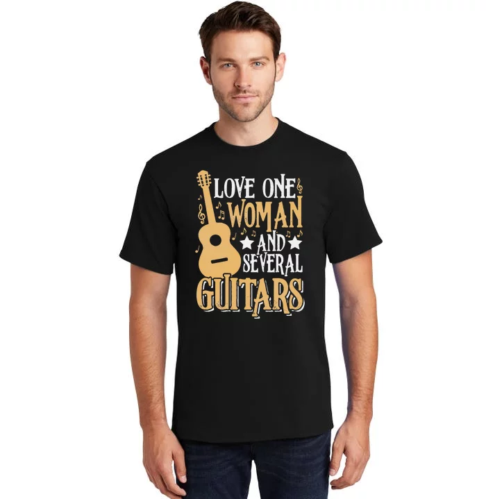 Funny Guitar Lovers Guitarist Musician Band Playing Artist Tall T-Shirt