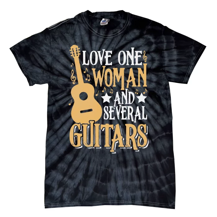 Funny Guitar Lovers Guitarist Musician Band Playing Artist Tie-Dye T-Shirt