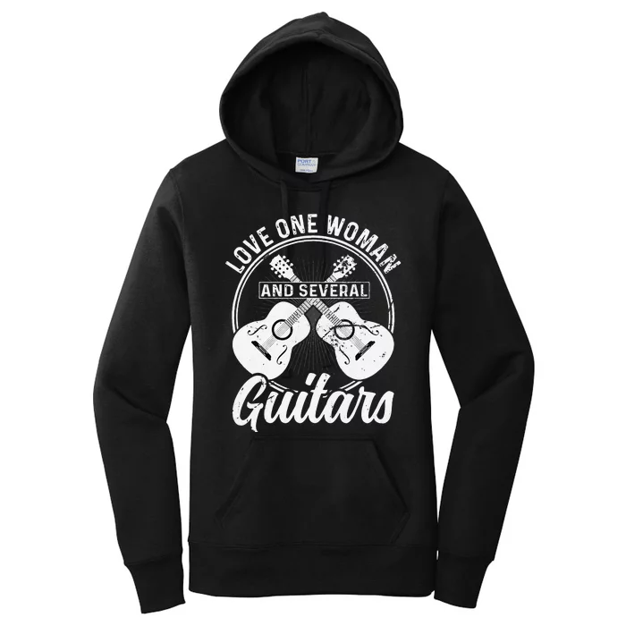 Funny Guitar Lovers Guitarist Musician Band Playing Artist Women's Pullover Hoodie