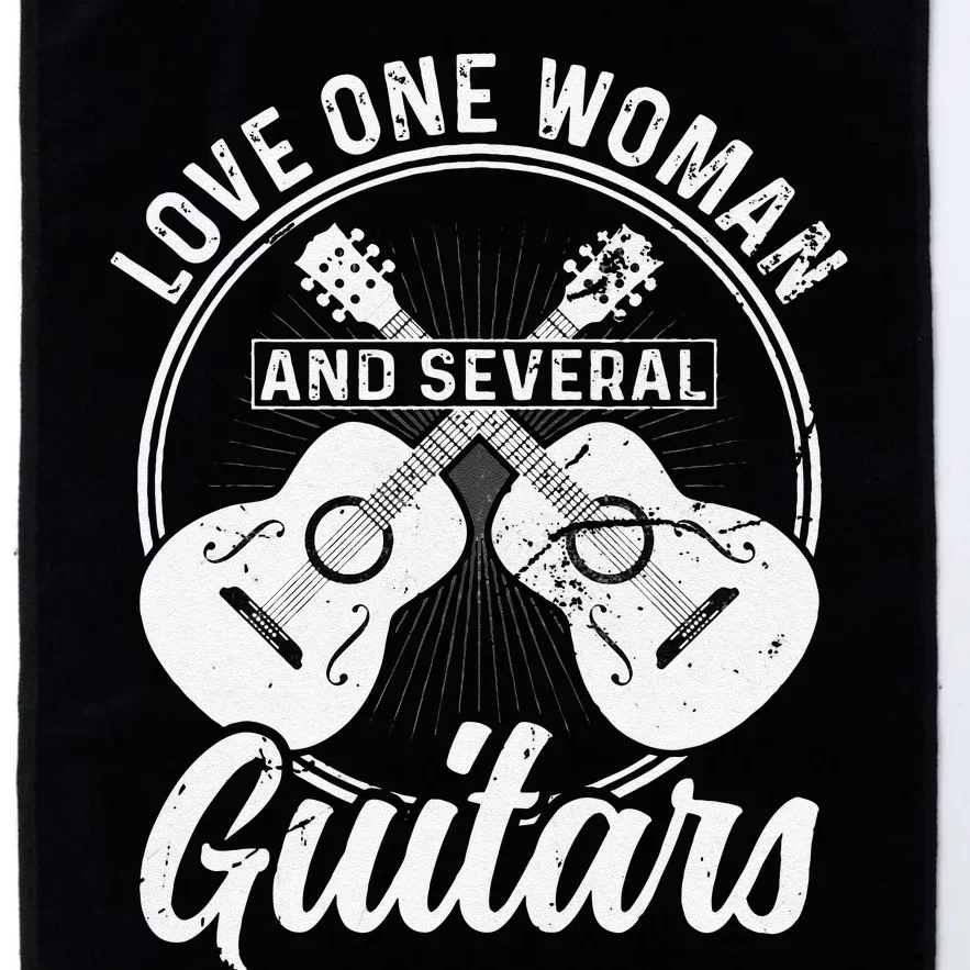 Funny Guitar Lovers Guitarist Musician Band Playing Artist Platinum Collection Golf Towel