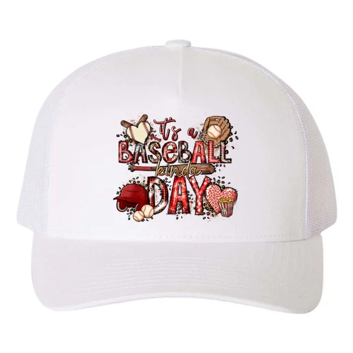 funny Gramma Life It's A Baseball Kinda Day Yupoong Adult 5-Panel Trucker Hat