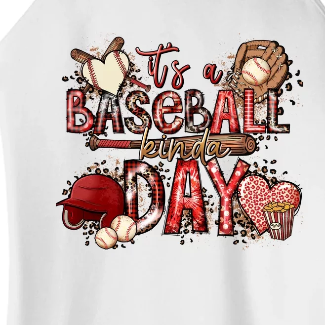 funny Gramma Life It's A Baseball Kinda Day Women’s Perfect Tri Rocker Tank