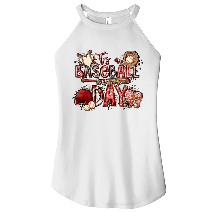 funny Gramma Life It's A Baseball Kinda Day Women’s Perfect Tri Rocker Tank