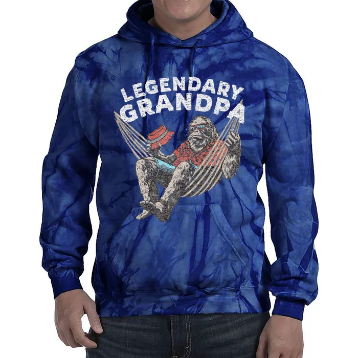 Funny Grandpa Legendary Saying Tie Dye Hoodie