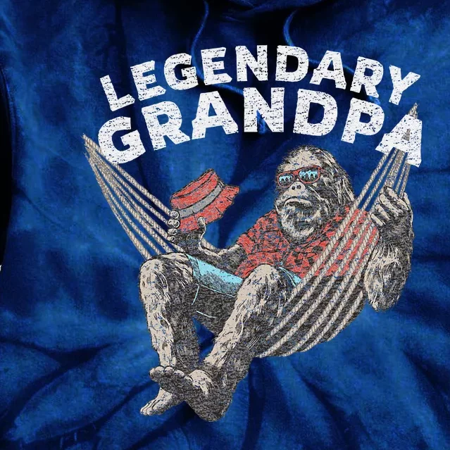 Funny Grandpa Legendary Saying Tie Dye Hoodie