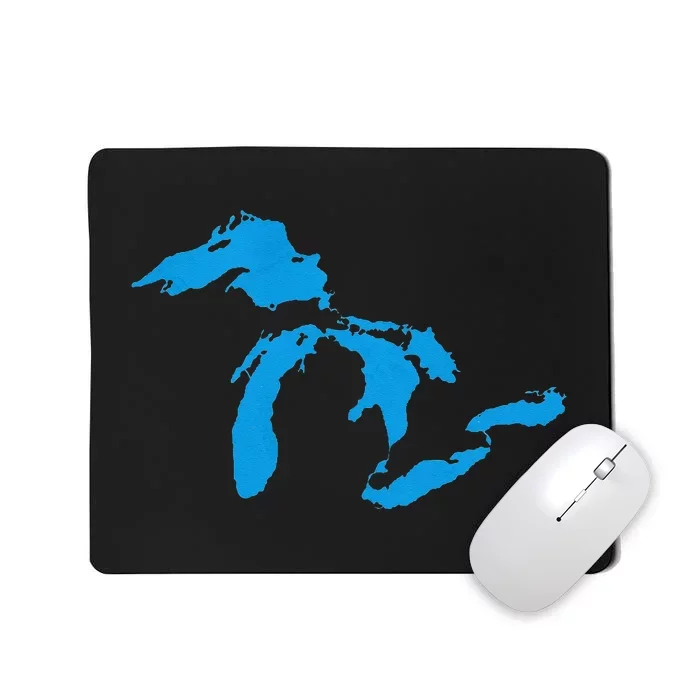 Five Great Lakes American Midwest Native Fresh Water Mousepad