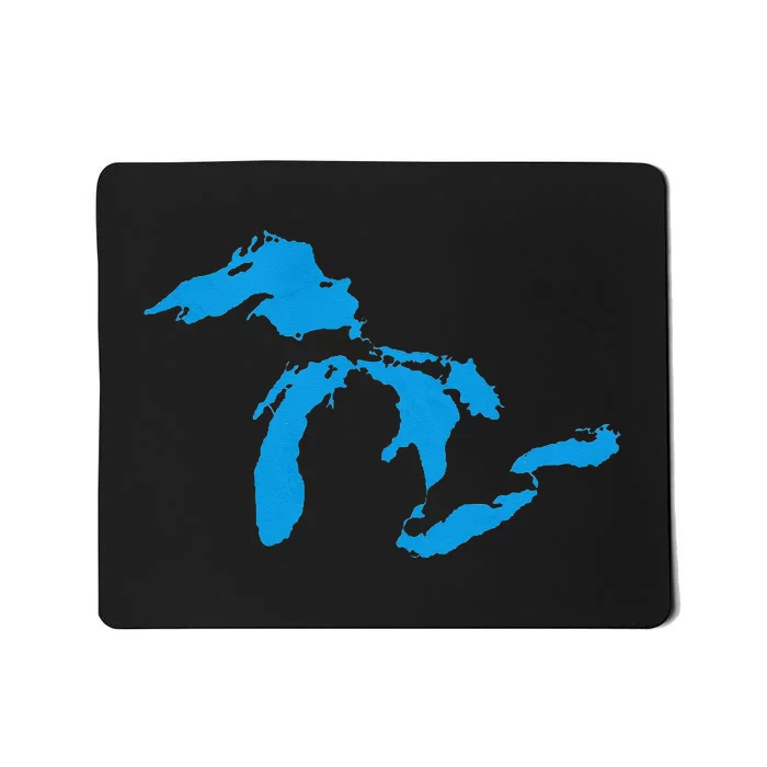 Five Great Lakes American Midwest Native Fresh Water Mousepad