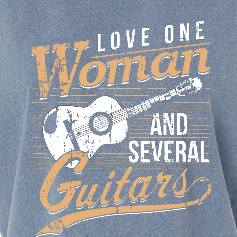 Funny Guitar Lovers Guitarist Musician Band Playing Gifts Garment-Dyed Women's Muscle Tee