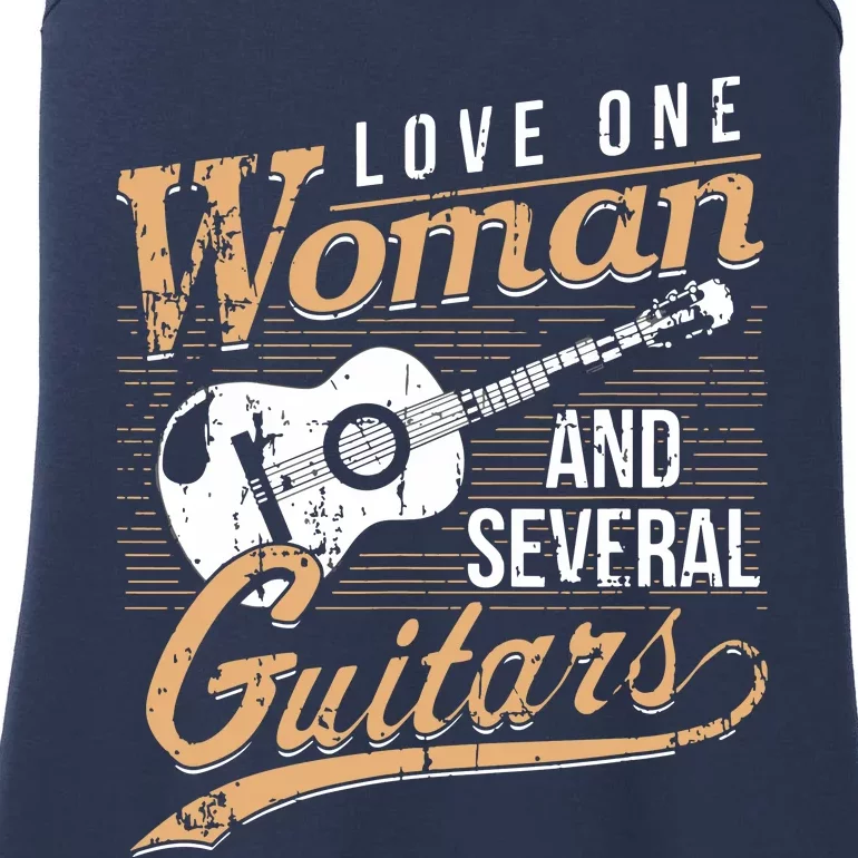 Funny Guitar Lovers Guitarist Musician Band Playing Gifts Ladies Essential Tank