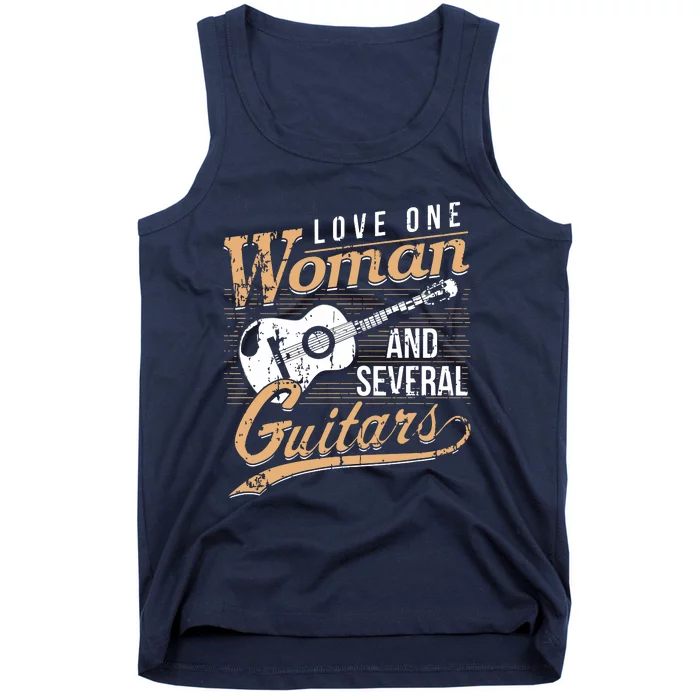 Funny Guitar Lovers Guitarist Musician Band Playing Gifts Tank Top