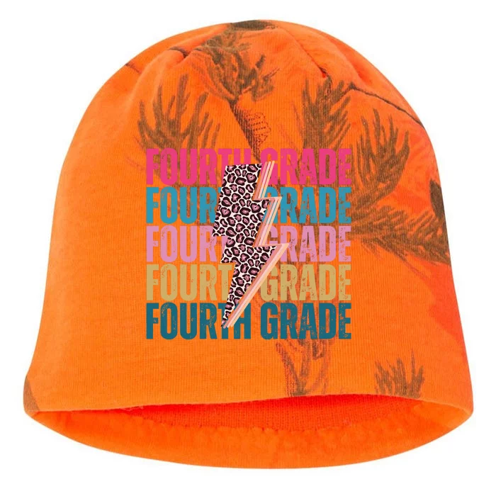 Fourth Grade Lighting Cheetah Back To School Kati - Camo Knit Beanie