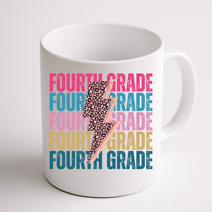 Fourth Grade Lighting Cheetah Back To School Front & Back Coffee Mug