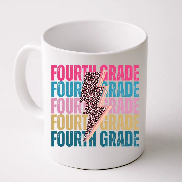 Fourth Grade Lighting Cheetah Back To School Front & Back Coffee Mug