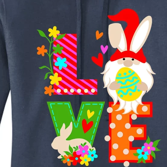 Funny Gonmes Love Eggs Bunny Happy Easter Day Gift Women's Pullover Hoodie