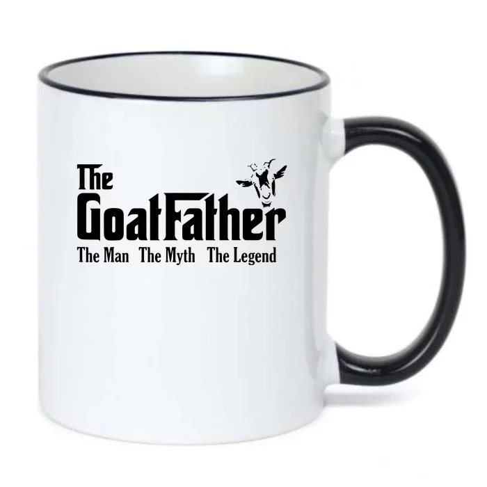 Funny Goat Lover Gifts For Dads And Men The Goat Father Black Color Changing Mug