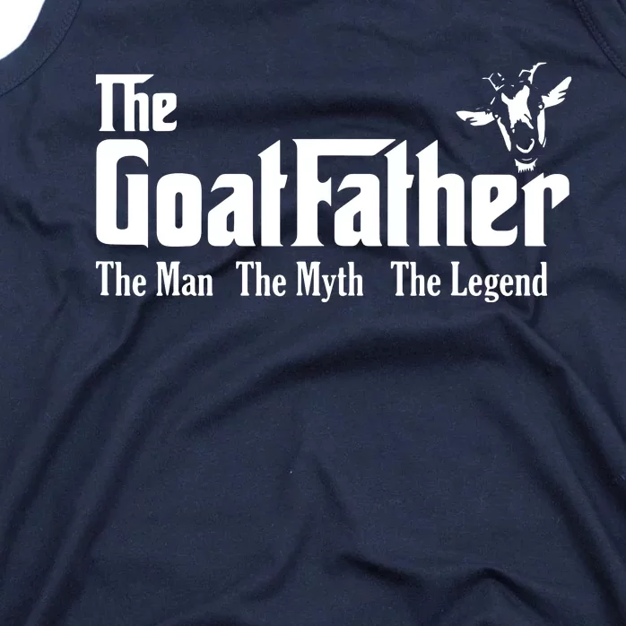 Funny Goat Lover Gifts For Dads And Men The Goat Father Tank Top