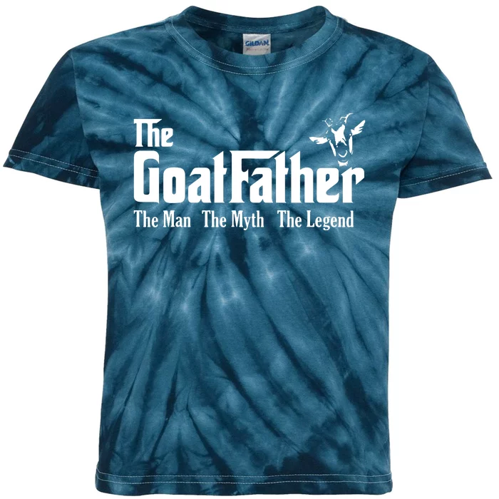 Funny Goat Lover Gifts For Dads And Men The Goat Father Kids Tie-Dye T-Shirt