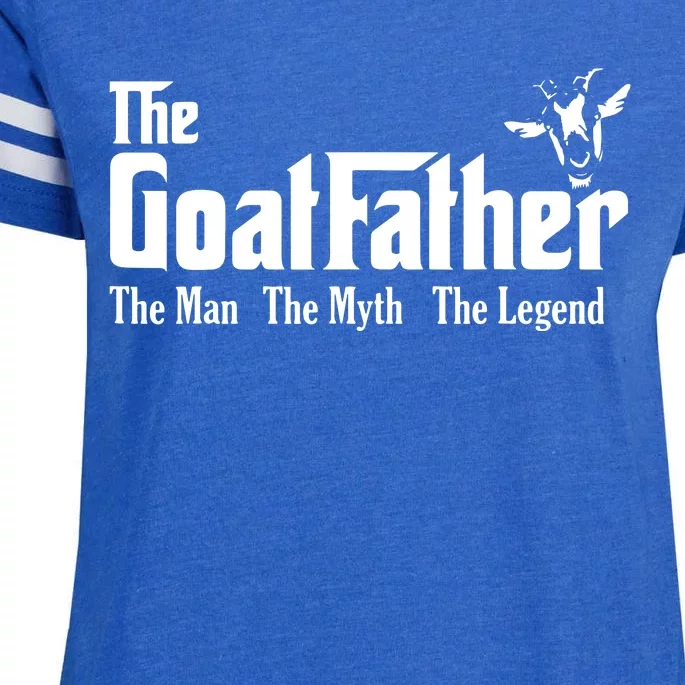 Funny Goat Lover Gifts For Dads And Men The Goat Father Enza Ladies Jersey Football T-Shirt