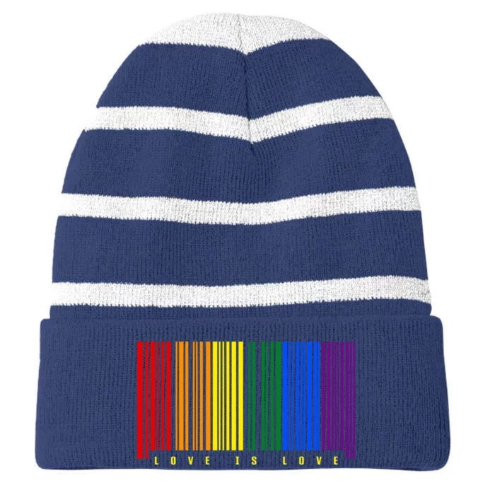 Funny Gift Lgbtq Gay Striped Beanie with Solid Band