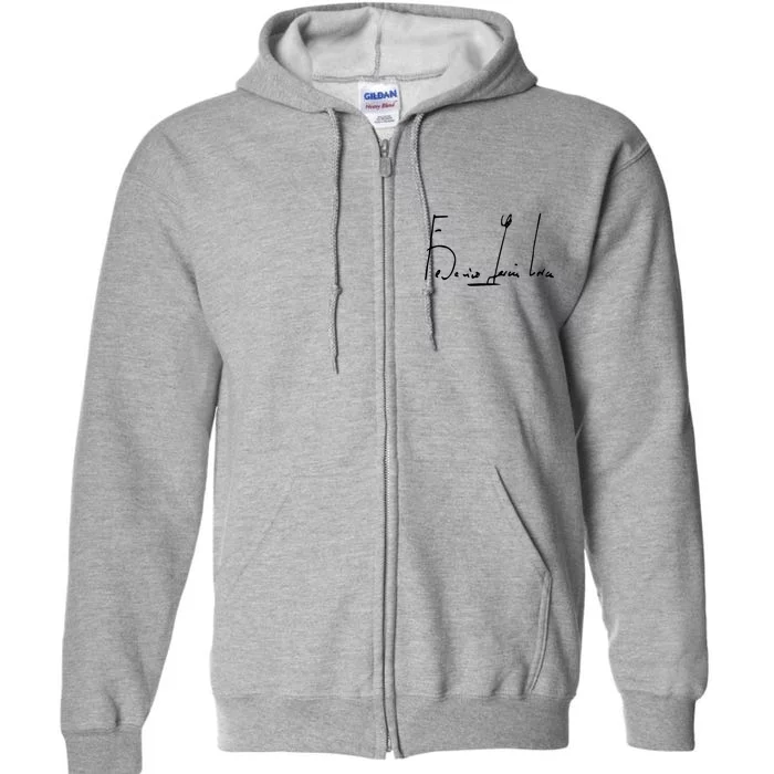 Federico GarcíA Lorca Signature Full Zip Hoodie