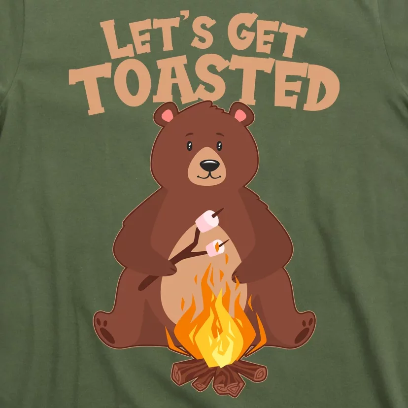 Funny Get Let's Toasted Camping Bear T-Shirt