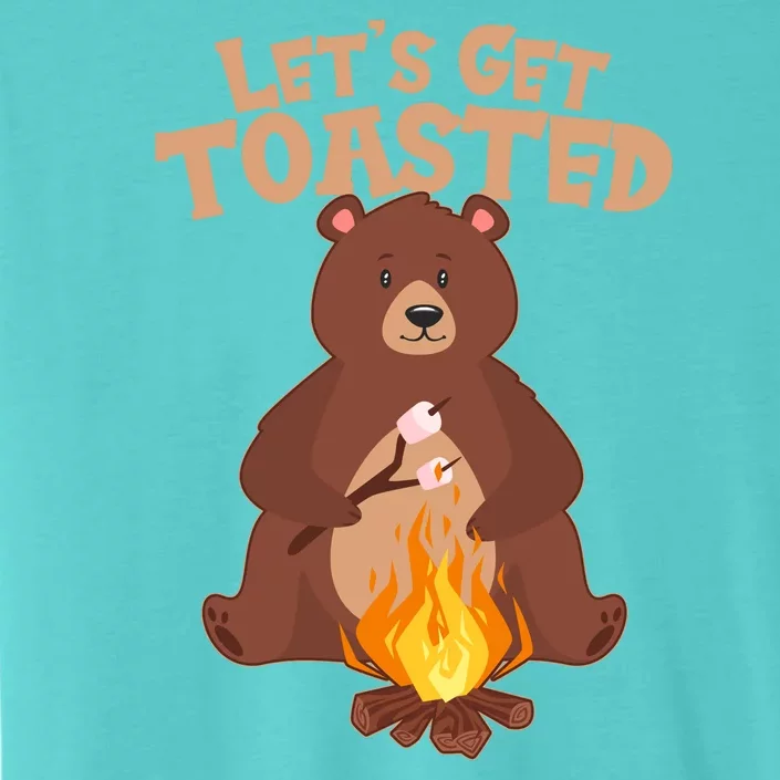 Funny Get Let's Toasted Camping Bear ChromaSoft Performance T-Shirt